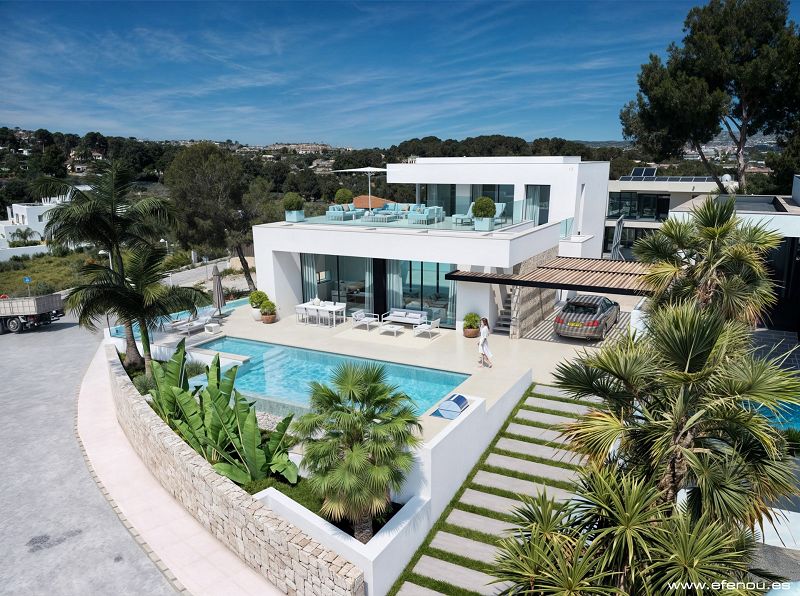 Luxe villa met zeezicht
